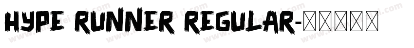 Hype Runner Regular字体转换